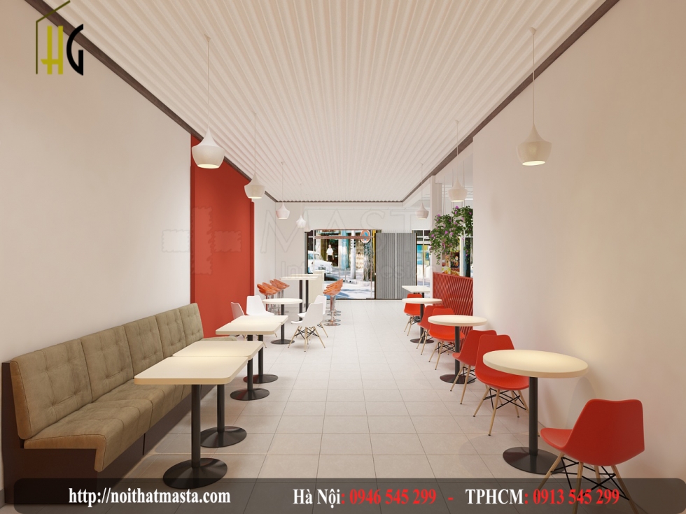 Thiết kế cửa hàng đồ ăn nhanh - chị liên